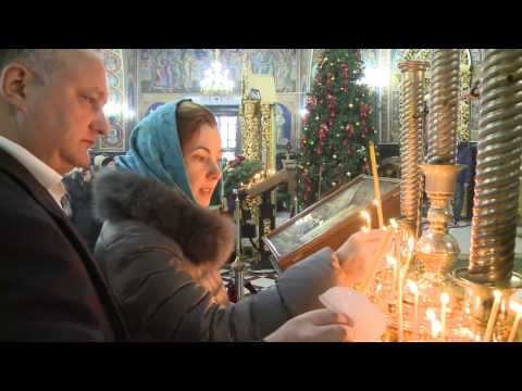 Президент Игорь Додон принял участие в богослужении по случаю праздника Крещения Господня