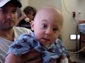 Joshua sick in the hospital.