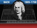 here are some experiments i did in trying to mimic the style of w. carlos' synthesizer technique and style of timbres. carlos was using a 1960's era patchable modular moog synthesizer with a different architecture than that of the alesis andromeda synthesizer. each one has some advantages and disadvantages over the other but both use analog circuitry.

this video includes excerpts from 3 different bach pieces. all are played by hand on a velocity sensitive keyboard, most of it one monophonic passage at a time, and overdubbed onto multi-track.

be sure to check out other related videos in my synthesizer series, and check back now and then as i will be posting more in the near future.