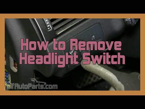 How to Remove the Headlight Switch for Audi and VW (Wolf Auto Parts)