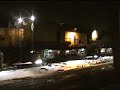 Loram railgrinder working at night Loram railgrinder working at night