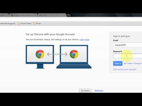 how to sync chrome