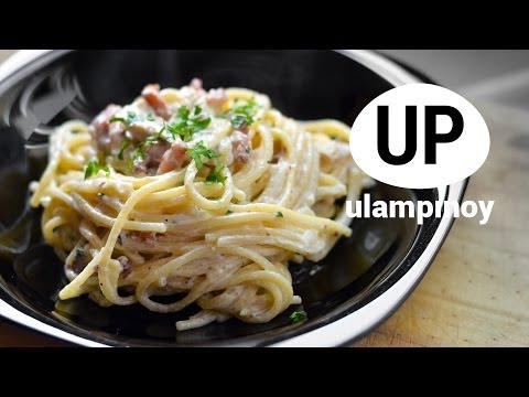 Ulam Spaghetti sauce â€” CARBONARA pinoy spaghetti recipe style Pinoy #24 creamy
