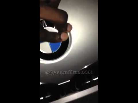 How to replace hood emblem on BMW 745li