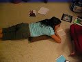 becca theres a spider about to crawl on your stomach!