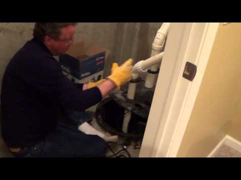 how to vent sump pump pit