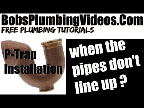 how to connect tub drain to p trap