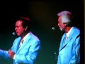 chris macdonald at the hard rock live arena of the hard rock hotel & casino with the jordanaires and dj fontana, singing don't be cruel. memories of elvis tribute.