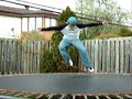 Skateboard Ramp - win a halfpipe at Railslide.com - Quadruple Kickflip on a trampoline (Slowed Down)