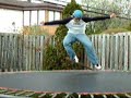 Skateboard Ramp - win a halfpipe at Railslide.com - Quadruple Kickflip on a trampoline (Slowed Down)