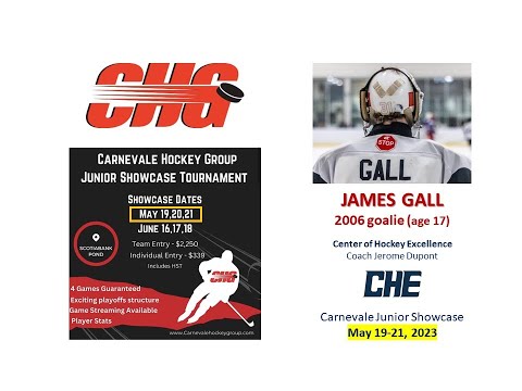 2023 Carnevale Junior Showcase May 19-21, 2023 Highlights - James Gall (2006 goalie)