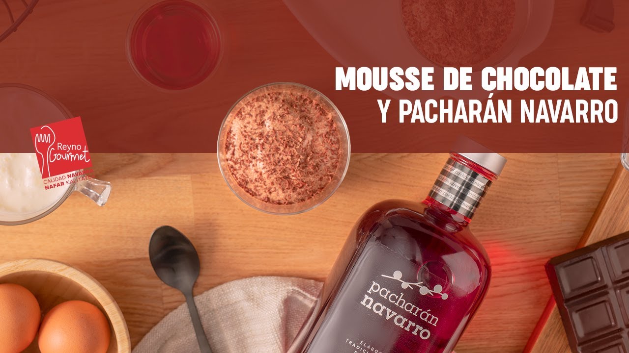 Mouse de chocolate y pacharán - Receta Reyno Gourmet