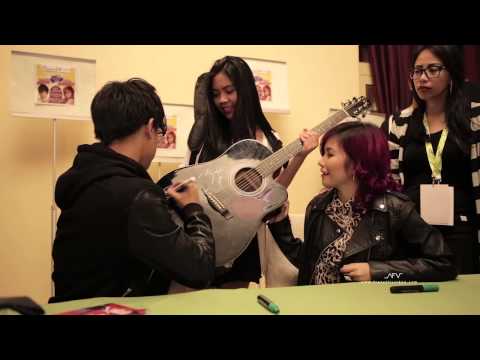 daniel padilla and yeng constantino | meet and greet in milan april 19,2014