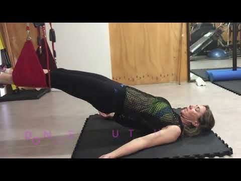 How to… Supine Hip Extension Feet in Sling – Closed Chain