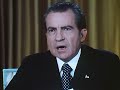 President Nixon's First Watergate Speech (April 30, 1973)
