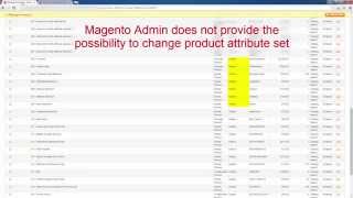 How to Massively Change Magento Product Attribute Set