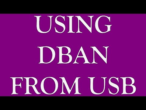 how to dban with a usb