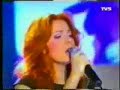 Singer in leather dress