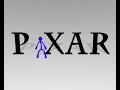 A stickman and the word PIXAR A stickman and the word PIXAR