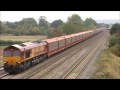 Spent a few hours at Cholsey Manor farm waiting for 60007 and here is what i got in the process:- 4O14 Birch Coppice - Southampton:- 66517 4O27 Garston - Southampton:- 66587 6O26 Hinksey Yard - Eastleigh:- 66200+66138 6M48 Southampton Eastern Docks - Halewood:- 66148 6B33 ThealeOS - Margam/Robeston:- 60007. Enjoyy.