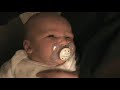 Carter feeds sister for 1st time