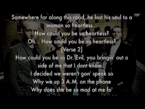 The Fray, Heartless (Kanye West Cover) +lyrics