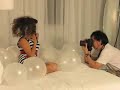 after a long day in the studio stephanie tiangco wraps up the day with the albums photo shoot in miami's south beach. trying to get the shots before the weather changes stephanie and photographer akif hakan crunch for time and daylight