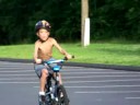 Anthony rides with no hands