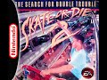 track 1 / 14 (complete soundtrack) skate or die 2: the search for double trouble system: nintendo entertainment system developer / publisher: electronic arts composer: rob hubbard year: 1991 (us) tracklist: 1 - title screen 2 - ramp 3 - introduction 4 - level 1 : the streets 5 - inside building and sewers 6 - halfpipe situation 7 - level 2 : the mall 8 - halfpipe plans 9 - level 3 : the beach 10 - icepick & cj confrontation 11 - level 4 : the plant 12 - ending 13 - credits 14 - unknown / unused [track 12] this is the music to the second skate or die title for the nes. it boasts the use of some 7-bit pcm samples, as opposed to the normal 1-bit dpcm samples heard in most nes games.