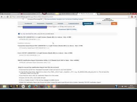 how to open justification report