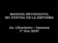 marcha estudiantil contra la reforma