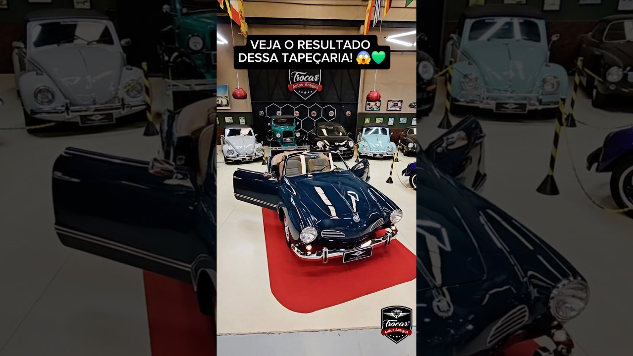 Karmann Ghia 1967 Verde Especial com uma tapeçaria luxuosa! 😍✨️