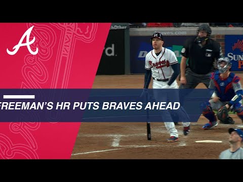 Video: Freeman's solo homer puts Braves ahead