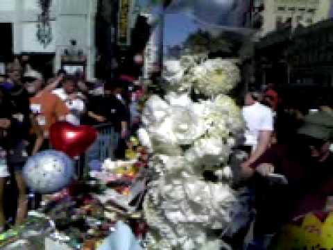 Michael Jackson's star, Hollywood Walk of Fame, Tue 6/30/09