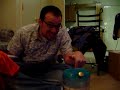 Me demonstrating how my leyden jar works. This is an easy project that takes only about 15 minutes to make but is a blast to play around with.