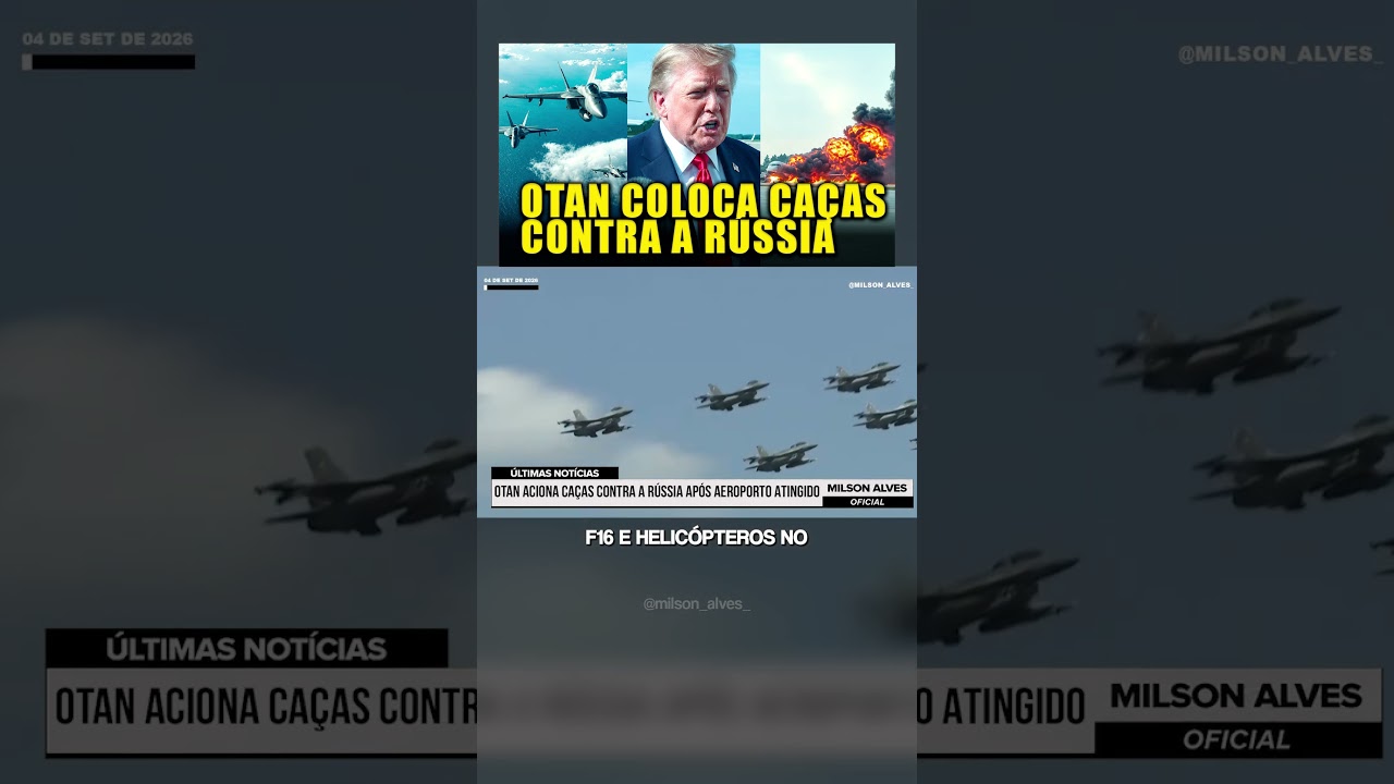 OTAN ACIONA CAÇAS contra a Rússia após AEROPORTO ATINGIDO