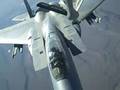 F-15 Eagle refueling operation over Oregon Desert