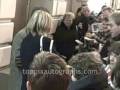 Hope Davis - Signing Autographs at God of Carnage Stage Door