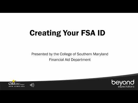 Creating the FSA ID