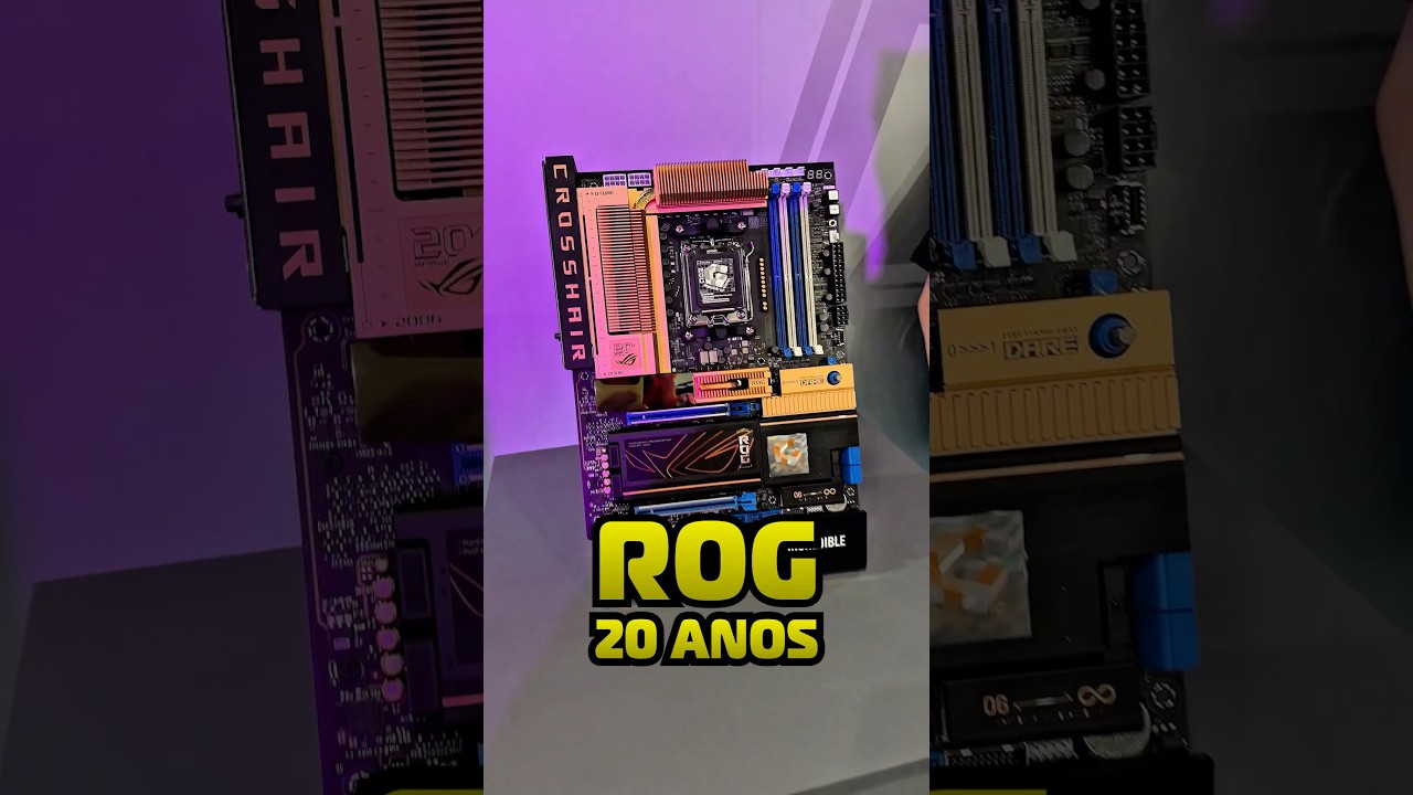 Placa-mãe ROG Crosshair X870E Edition 20! Mas uma edição 20 anos Asus ROG ✨