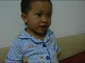 aidi is trying to remember 123,abc, my two and half year son