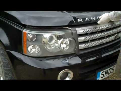 How to remove the headlights on a Range Rover Sport 2005-09