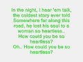 Lyrics For Heartless