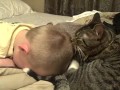 Cat Licks Kids Head For 9 Minutes