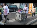 上越市立古城保育園で津波の避難訓練
