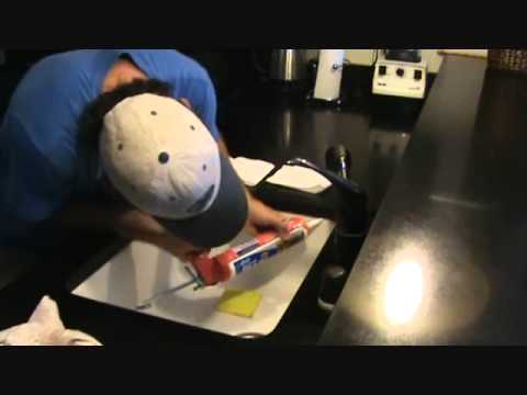 how to seal around kitchen sink