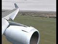 FS2004 FedEx Flight 266 Approach/Landing RW 16L LIRF