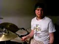Steve Danfelt plays the drums