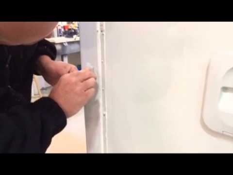 how to repair awning rail on caravan