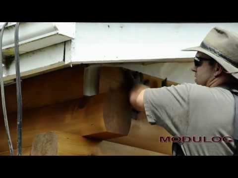 how to fasten log siding